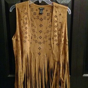 Light brown country vest.